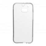   .   HTC One M8 (White Clear) Elastic PU Drobak (218890)