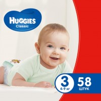  Huggies Classic 3 Jumbo 58  (5029053543109)