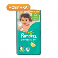  Pampers Active Baby-Dry Maxi Plus (9-16 ), 62 (4015400264774)