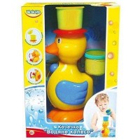 Игрушка для ванной BeBeLino Уточка Водяное колесо желтая шляпа (57033-3)