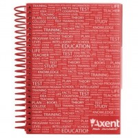 Axent with dividers 5, 120sheets, square, red (8405-02-A)