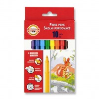  KOH-I-NOOR Fibre pens 1002, 10 colors,  (771002AJ08KS)