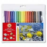  KOH-I-NOOR Fibre pens 1002, 18 colors, polyethylene (771002AH01TE)