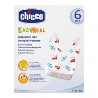 Слюнявчик Chicco одноразовый 40 шт 6 мес+ (67440.01)