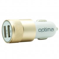   !!! Optima 2*USB Metal (3.1A) Gold (40791)