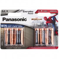 PANASONIC AA LR06 Everyday Power Alkaline Spider Man * 8 (LR6REE/8B4FSM)