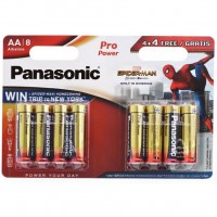  PANASONIC AA LR06 Pro Power Alkaline Spider Man * 8 (LR6XEG/8B4FSM)