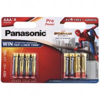  PANASONIC AAA LR03 Pro Power Alkaline Spider Man * 8 (LR03XEG/8B4FSM)