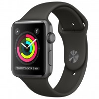 - Apple Watch Series 3 GPS, 38mm Space Grey Aluminium Case (MR352FS/A)