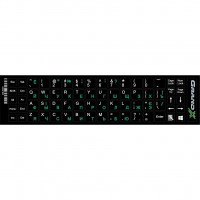    Grand-X 68 keys Cyrillic green, Latin white (GXDPGW)