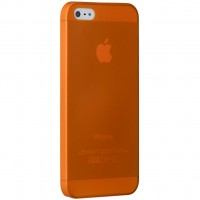   .  OZAKI iPhone 5/5S O!coat 0.3 JELLY/Orange (OC533OG)