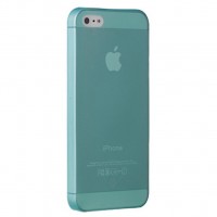   .  OZAKI iPhone 5/5S O!coat 0.3 JELLY/Cyan (OC533CY)