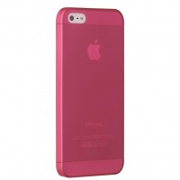   .  OZAKI iPhone 5/5S O!coat 0.3 Jelly Red (OC533RD)