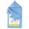 Спальный конверт Luvena Fortuna голубой многофункциональный с рисунком слоненка (G8989)