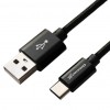   Grand-X USB - Type C, Cu, 2.1A, Black, 1m (FC02)